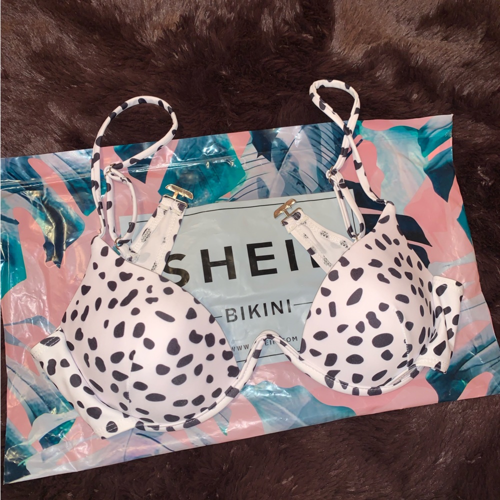 Shein Polka-Dot Bikini Top